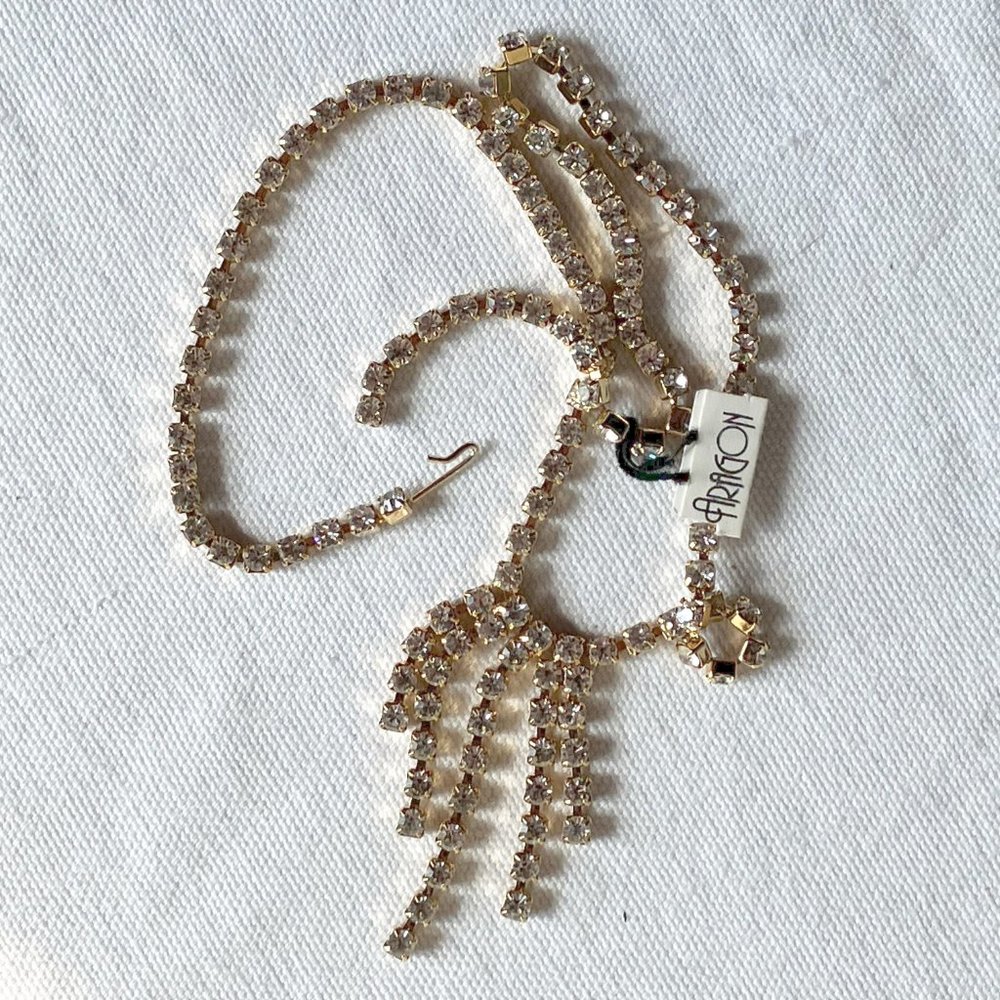 Dangly Rhinestone Necklace - Picture 5 of 6